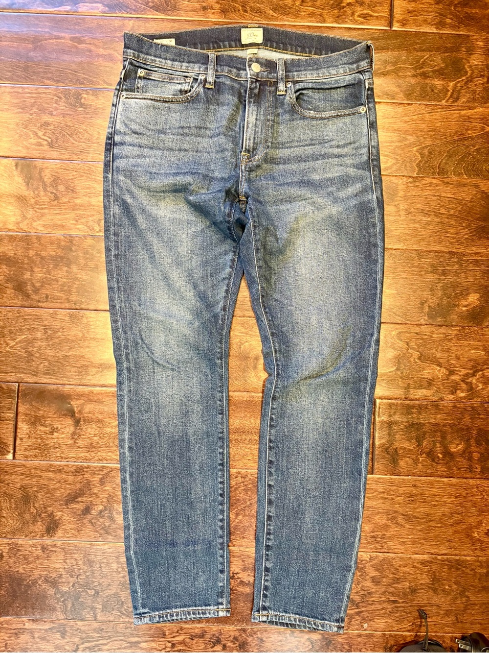 J. Crew Skinny Jeans in Medium Blue Denim